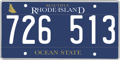 RI license plate 726513