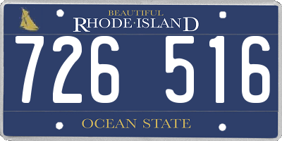 RI license plate 726516