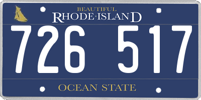 RI license plate 726517