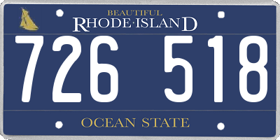 RI license plate 726518