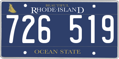RI license plate 726519