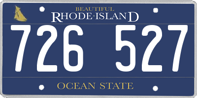 RI license plate 726527