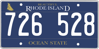 RI license plate 726528