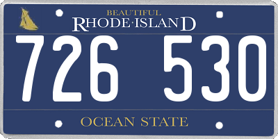 RI license plate 726530