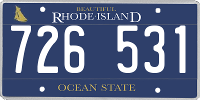 RI license plate 726531