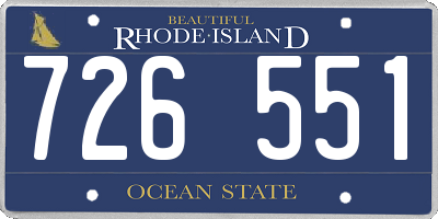 RI license plate 726551