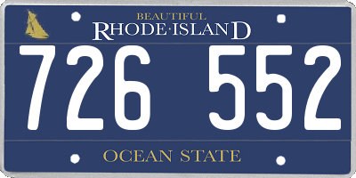 RI license plate 726552