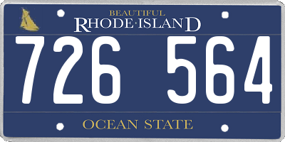 RI license plate 726564