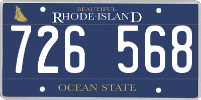 RI license plate 726568