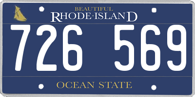 RI license plate 726569