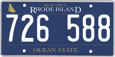 RI license plate 726588