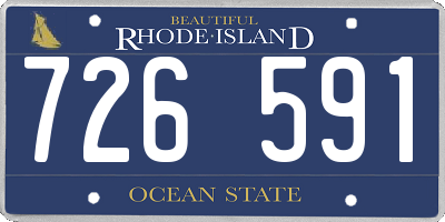 RI license plate 726591