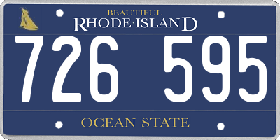 RI license plate 726595
