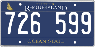 RI license plate 726599