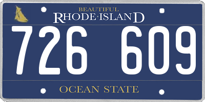 RI license plate 726609