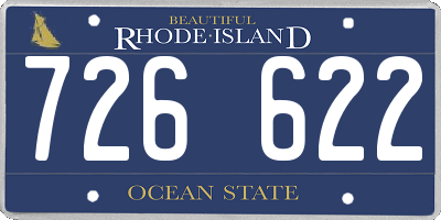 RI license plate 726622