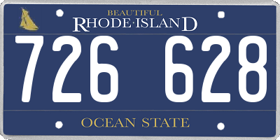 RI license plate 726628