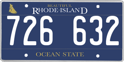 RI license plate 726632