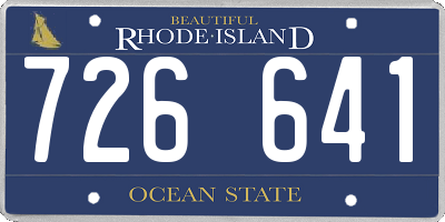 RI license plate 726641