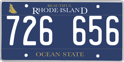 RI license plate 726656