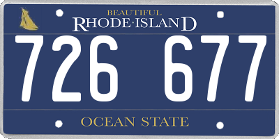 RI license plate 726677