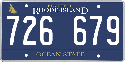 RI license plate 726679