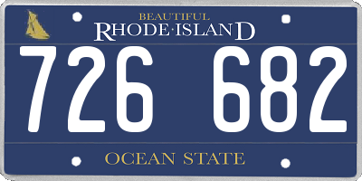 RI license plate 726682