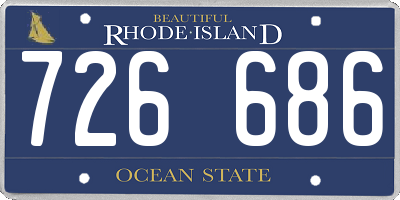 RI license plate 726686