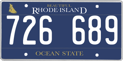 RI license plate 726689