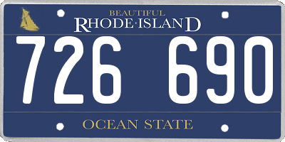 RI license plate 726690