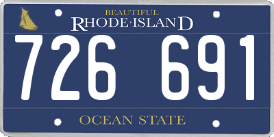 RI license plate 726691