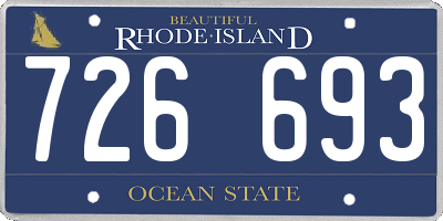 RI license plate 726693