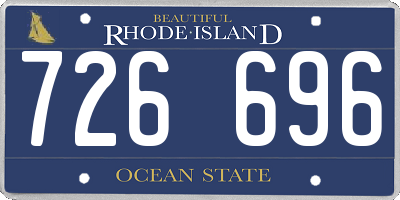 RI license plate 726696