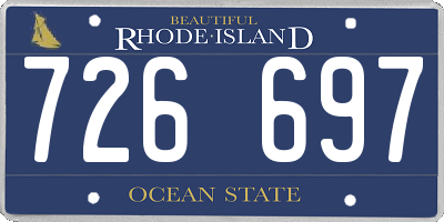 RI license plate 726697