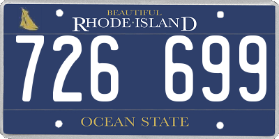 RI license plate 726699