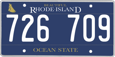 RI license plate 726709