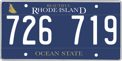 RI license plate 726719