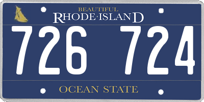 RI license plate 726724