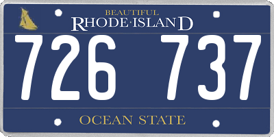 RI license plate 726737