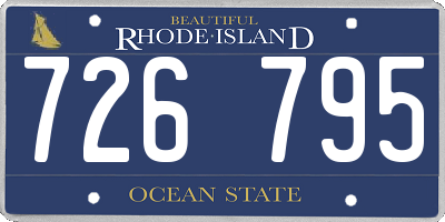 RI license plate 726795