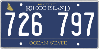 RI license plate 726797