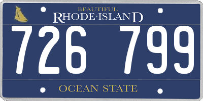 RI license plate 726799