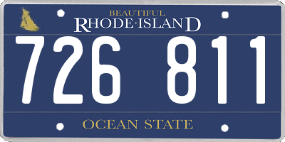 RI license plate 726811