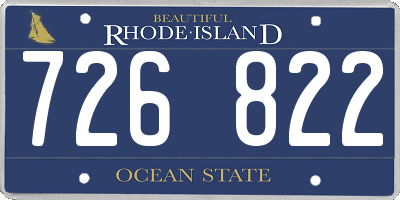 RI license plate 726822