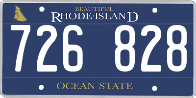 RI license plate 726828