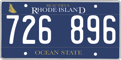 RI license plate 726896