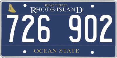 RI license plate 726902