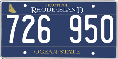 RI license plate 726950