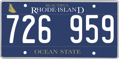 RI license plate 726959