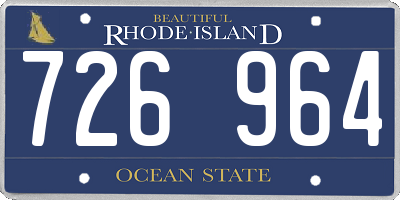 RI license plate 726964